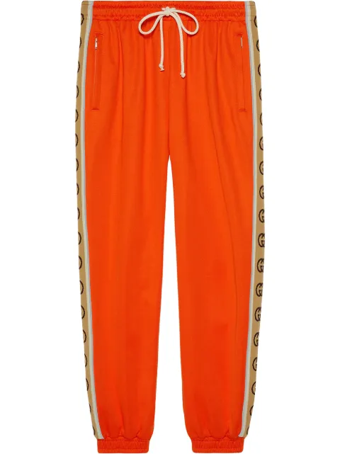 gucci side stripe track pants