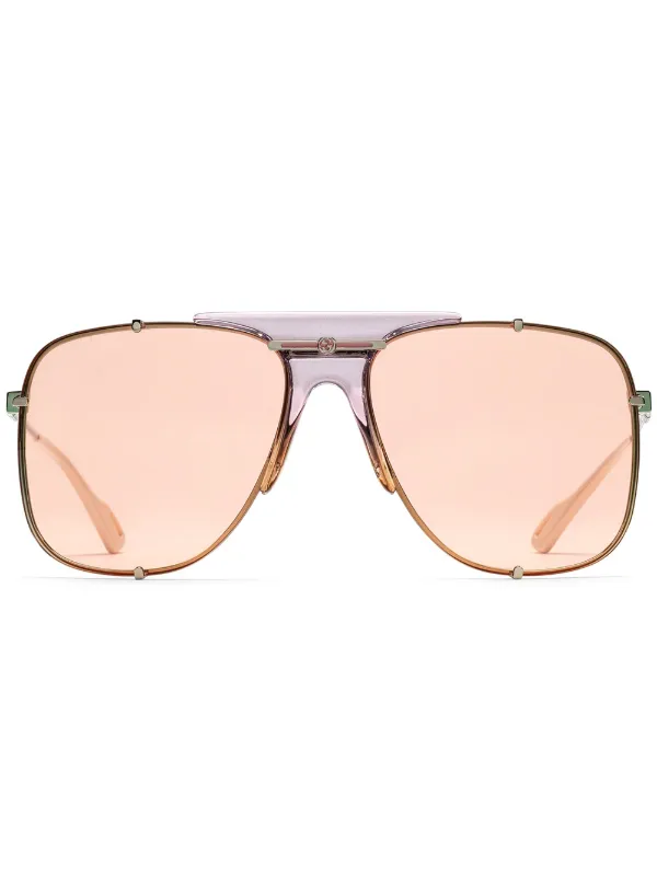 gucci pink aviator sunglasses