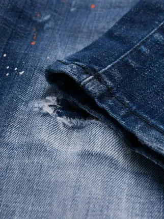 paint splatter skinny jeans展示图