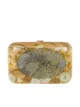 SILVIA FURMANOVICH vintage japanese fabric wood clutch