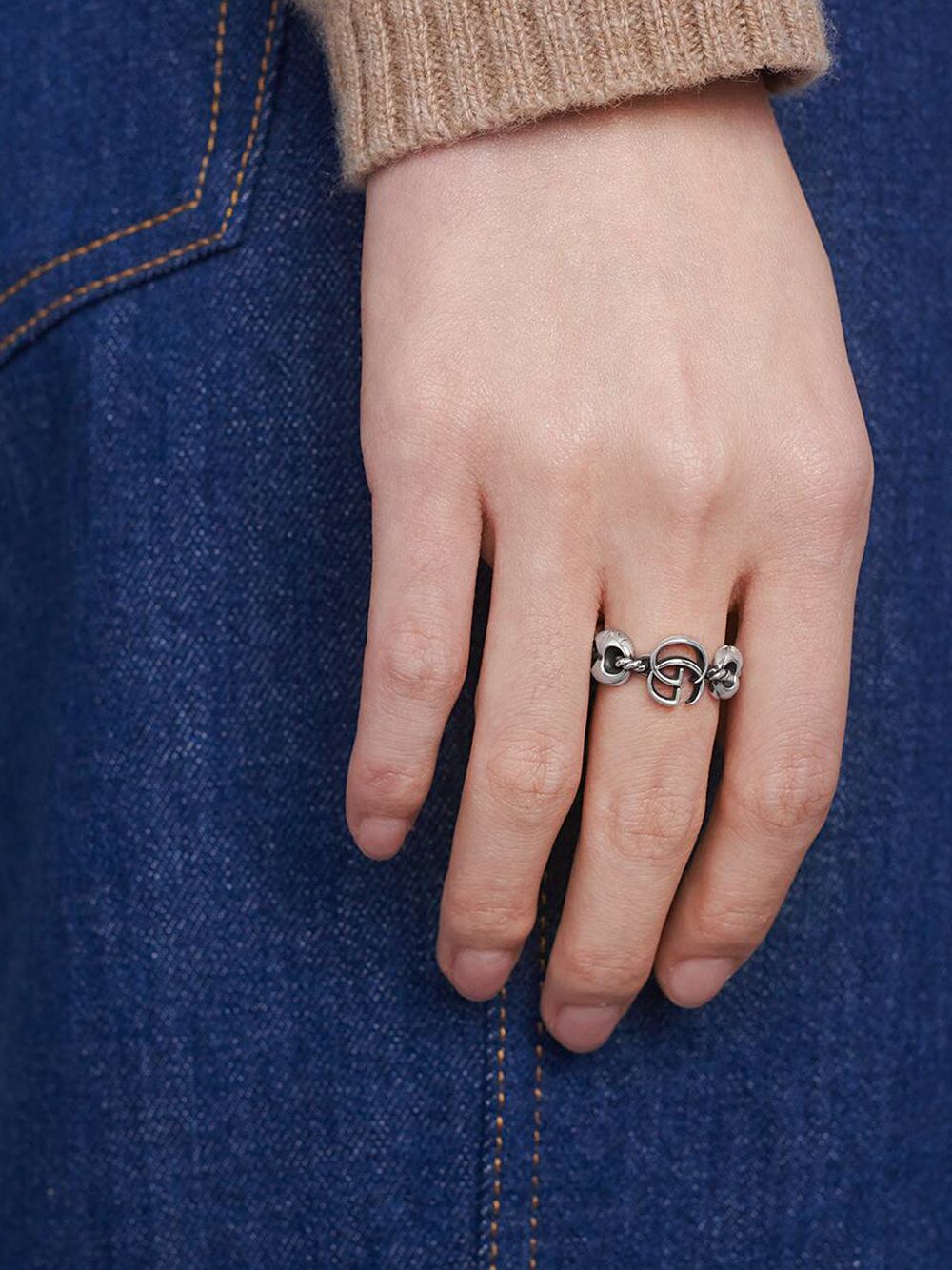 фото Gucci кольцо с логотипом gg