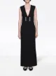 Gucci long V-neck dress
