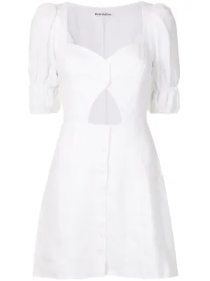 designer white mini dress