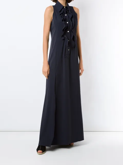 Amir Slama ruffle-trim maxi dress 105711 - 1