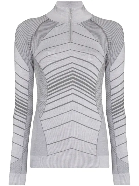 Sweaty Betty توب تزلج جاكار بنقش خطوط