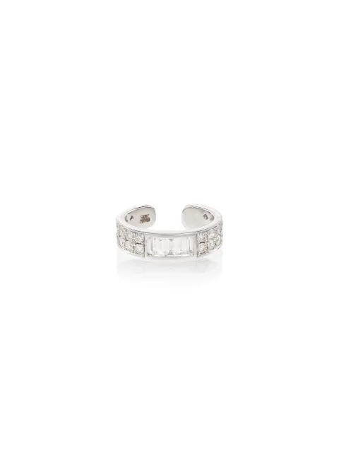 Anita Ko 18kt white gold baguette diamond ear cuff