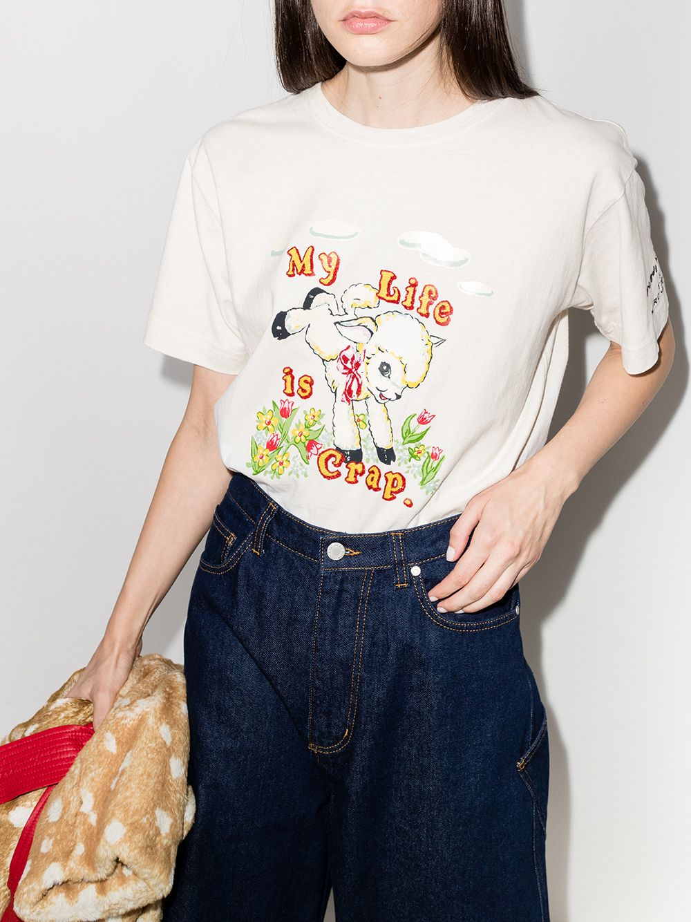 фото The marc jacobs x magda archer cartoon logo t-shirt