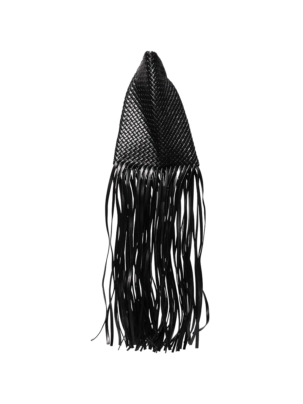 Image 1 of Bottega Veneta fringe crisscross clutch