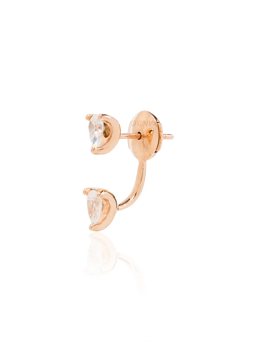 

Anita Ko Orbit 18kt rose gold diamond earring