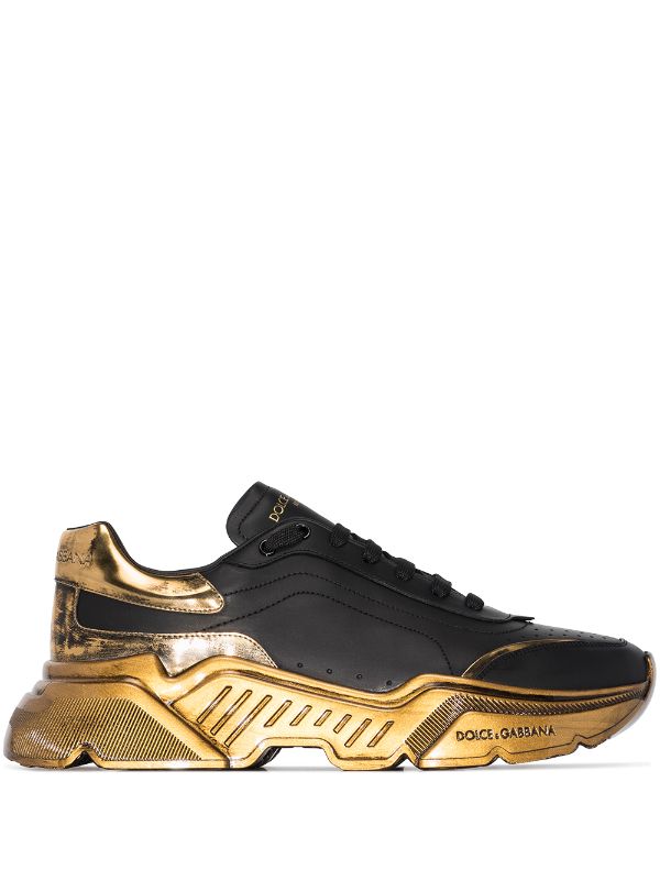dolce and gabbana sneakers gold