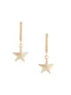 Image 1 of Petite Grand Gold Star half loop earrings
