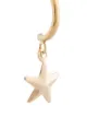 Petite Grand Gold Star half loop earrings
