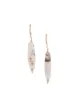 Image 1 of Petite Grand gemstone drop hoop earrings