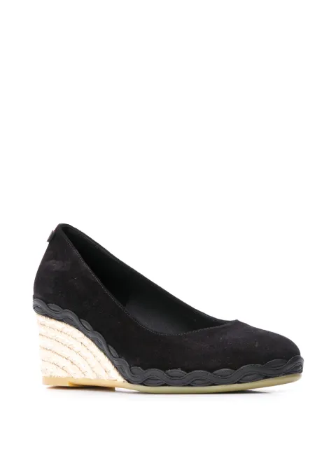 FERRAGAMO CAPRAIA ESPADRILLE WEDGE PUMPS