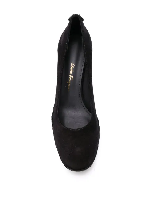 FERRAGAMO CAPRAIA ESPADRILLE WEDGE PUMPS