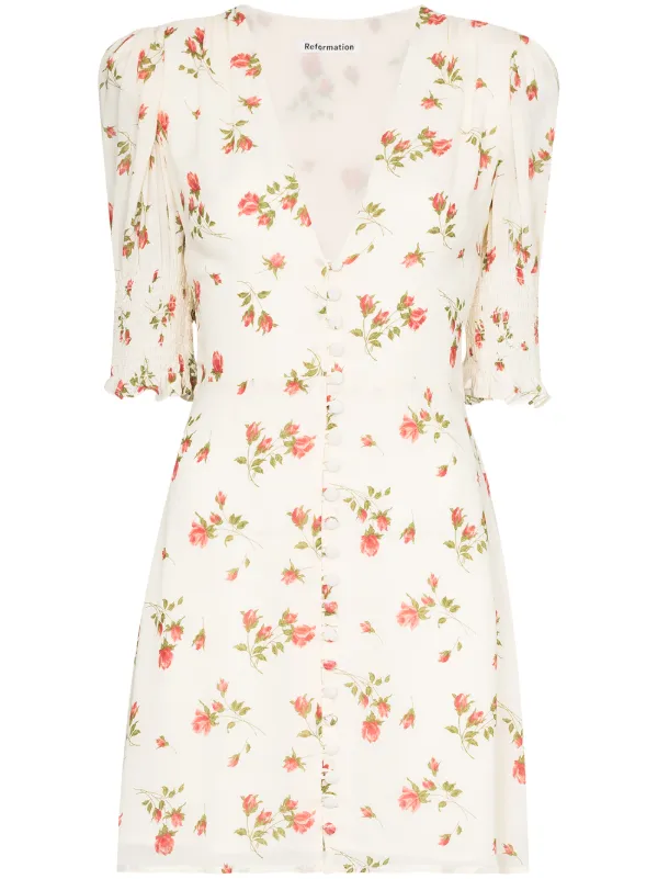 reformation flower dress