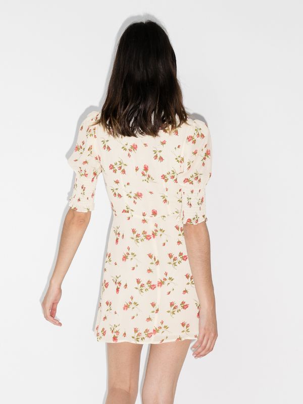 reformation floral mini dress