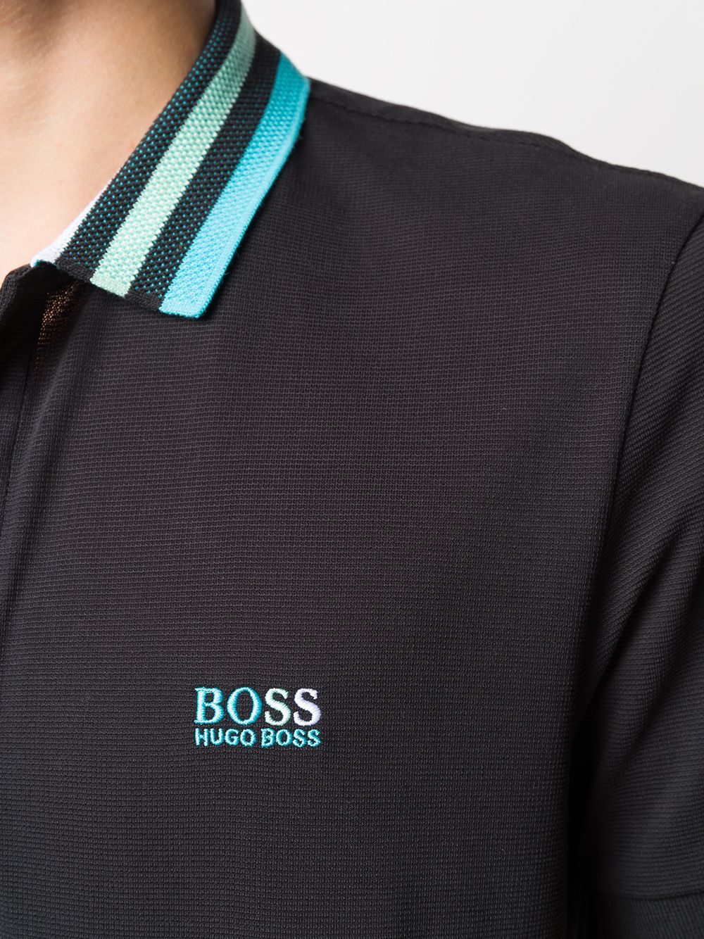 фото Boss hugo boss рубашка поло с воротником в полоску