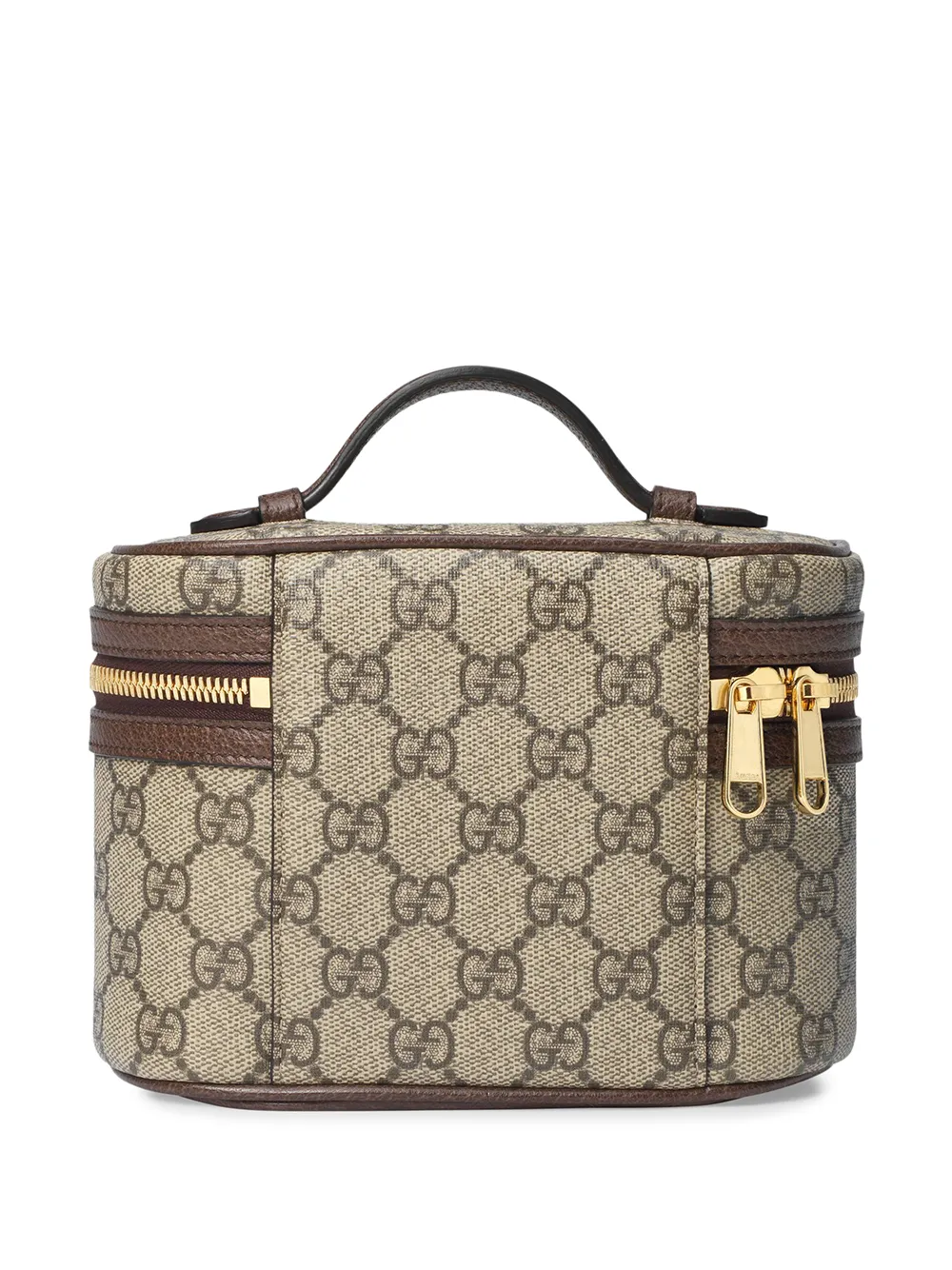 Gucci Logo Plaque Monogrammed Beauty Bag in Brown for Men