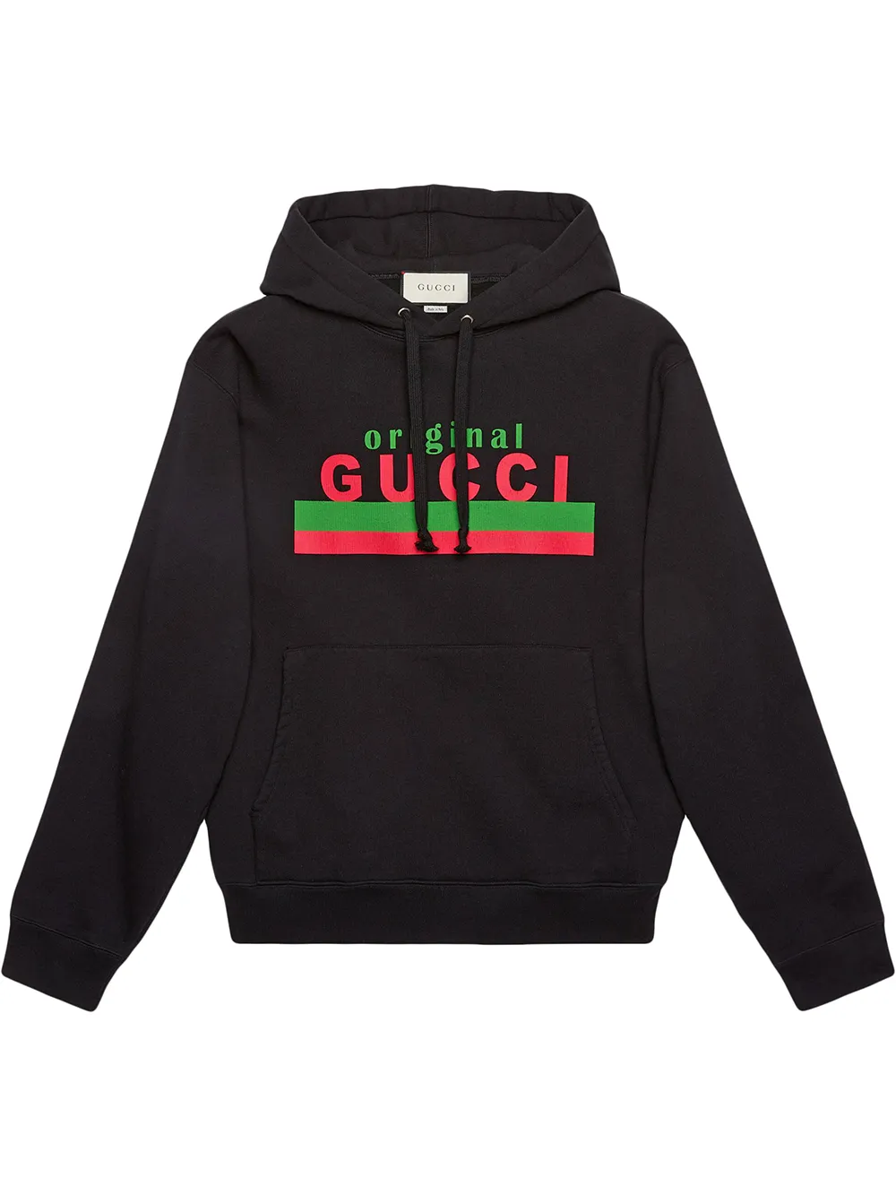 Gucci Boutique Logo-print Hoodie In Black