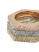Burberry set of 3 gold-plated rings