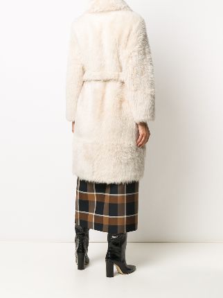 belted shearling coat展示图