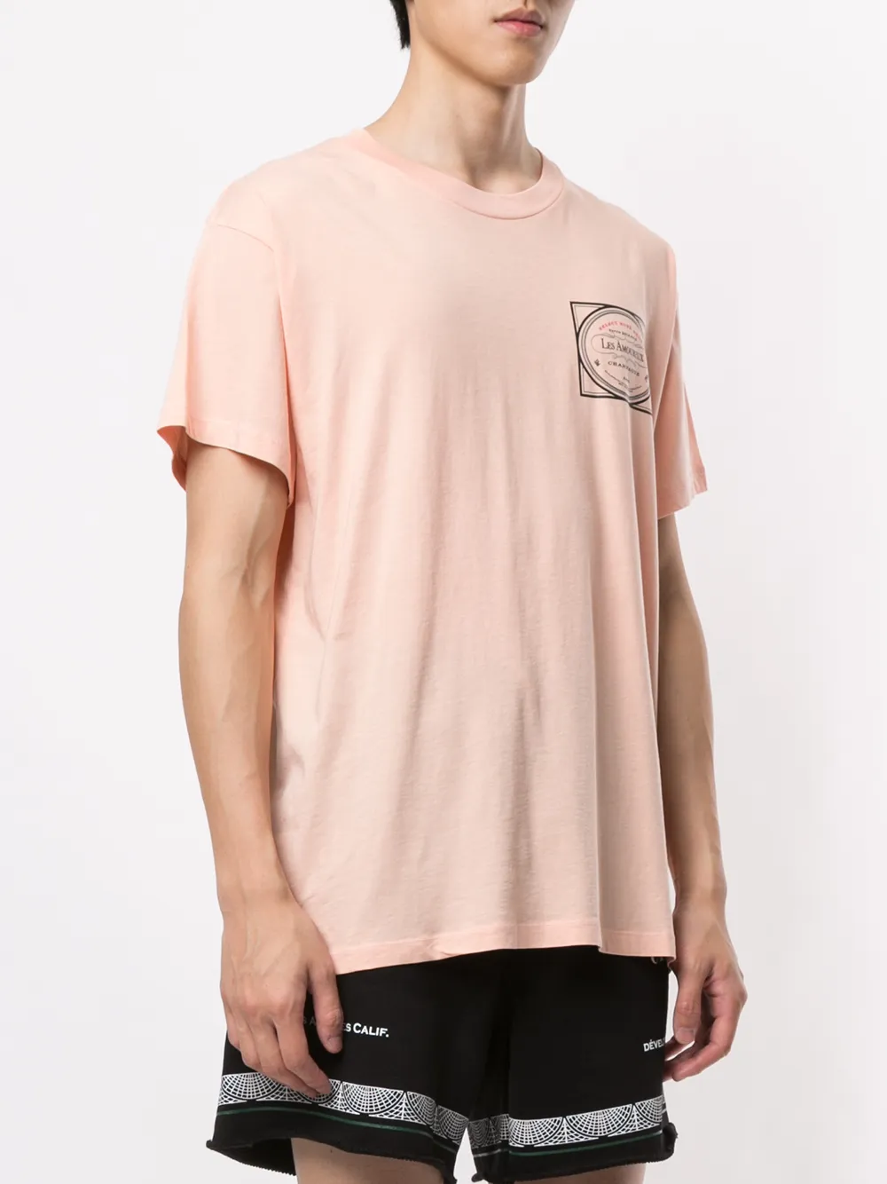 AMIRI T-shirt met print Roze