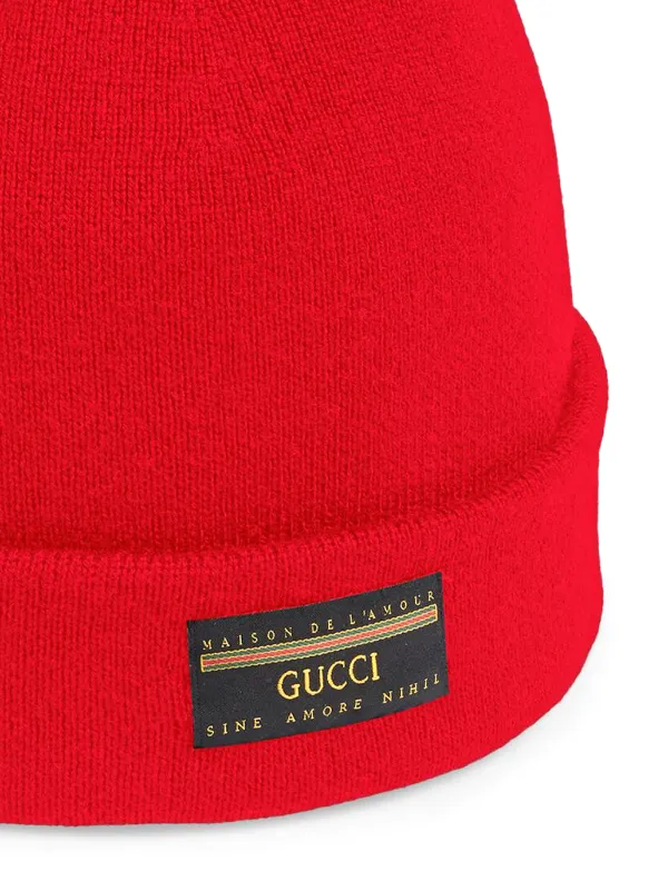 red gucci beanie
