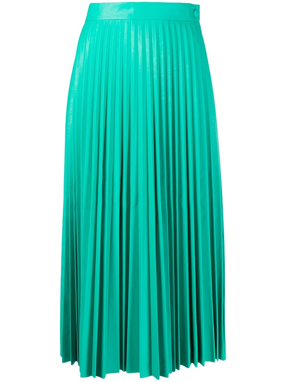 

MM6 Maison Margiela falda midi plisada - Verde