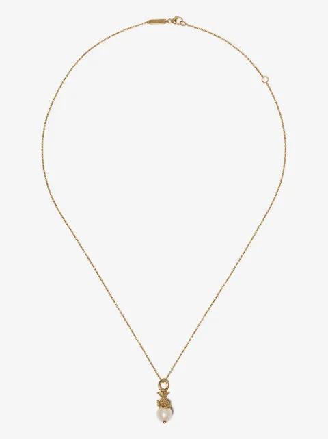 Stephen Webster 18kt yellow gold Pisces Astro Ball pearl necklace