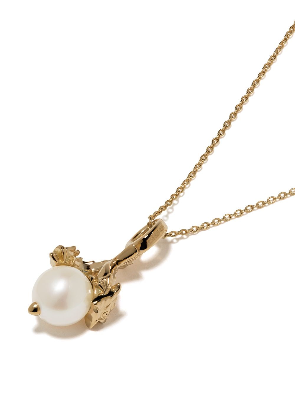 Shop Stephen Webster 18kt Yellow Gold Pisces Astro Ball Pearl Necklace