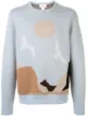 Image 1 of Ports V long sleeve landscape knitted jumper