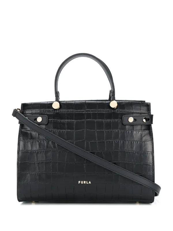 furla grey tote