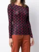 Marine Serre moon-print long-sleeved T-shirt