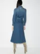 Chloé Vestido jeans midi com cinto