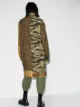 R13 multi-print single-breasted coat