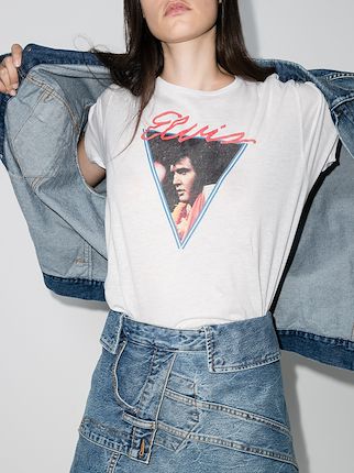 Vegas Elvis Boy printed cotton and cashmere T-shirt展示图