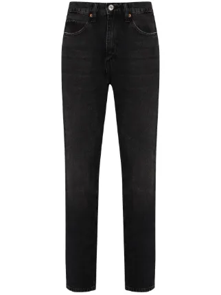Nero Straight-leg jeans Farfetch Donna Abbigliamento Pantaloni e jeans Jeans Jeans straight 