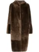 Image 1 of Liska hooded shearling coat