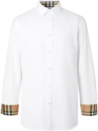 Burberry Monogram Motif slim fit Shirt White FARFETCH