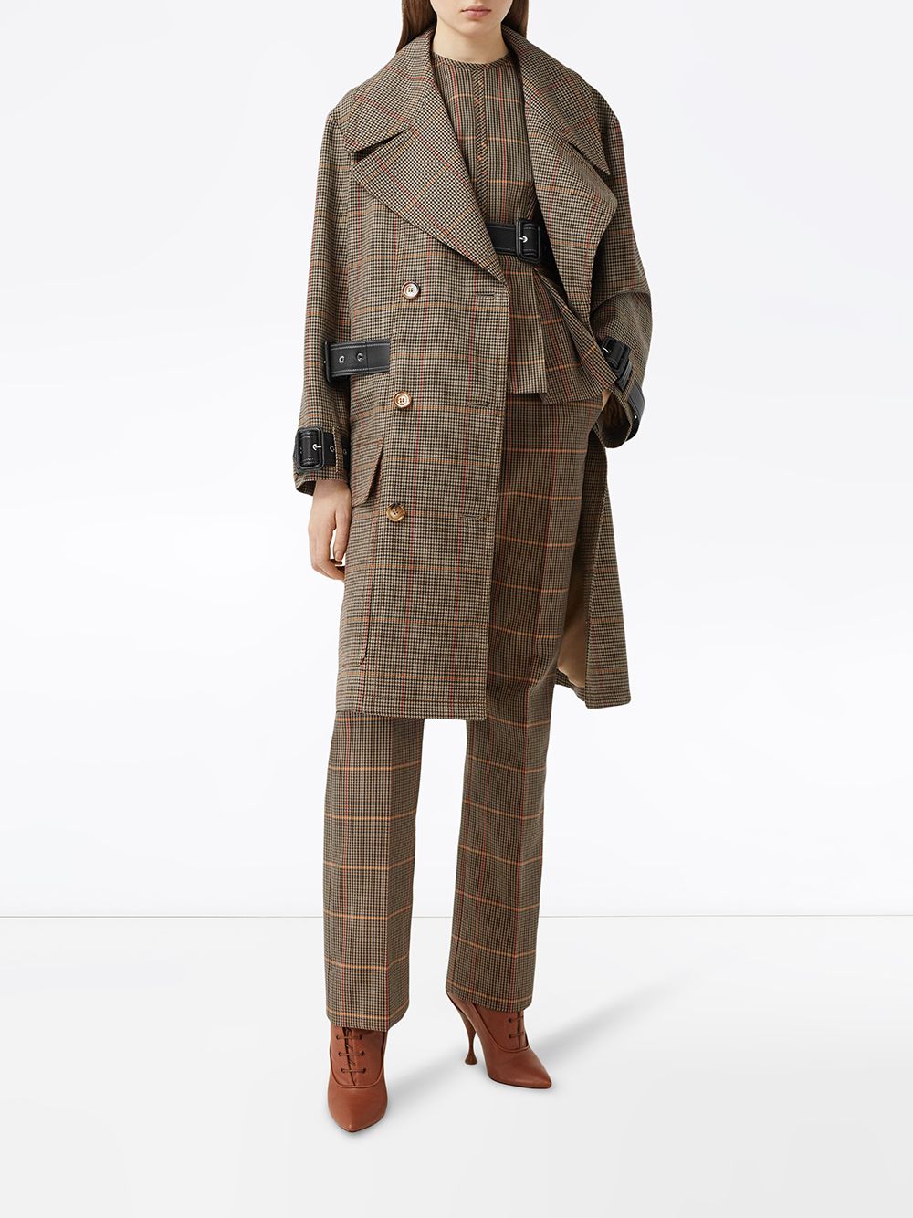 Burberry Houndstooth Check Wool double-breasted Coat - Farfetch