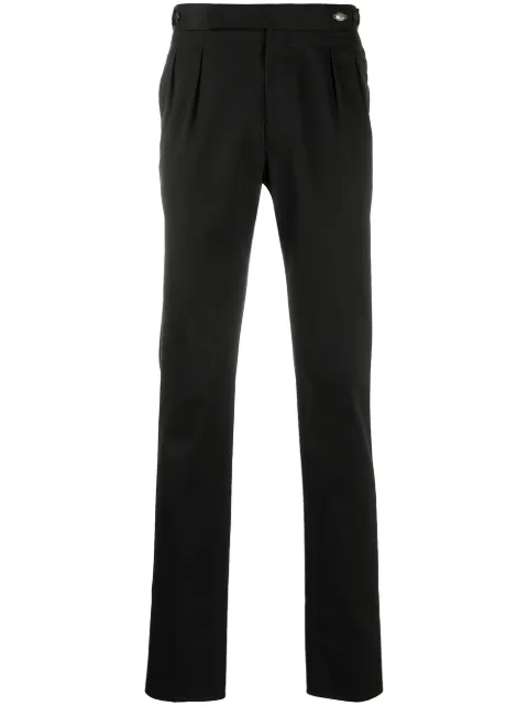 Tagliatore pleated side fastening trousers
