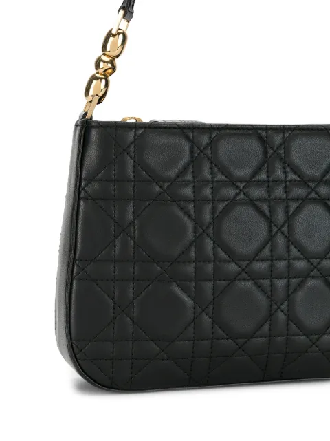 brown quilted handbag