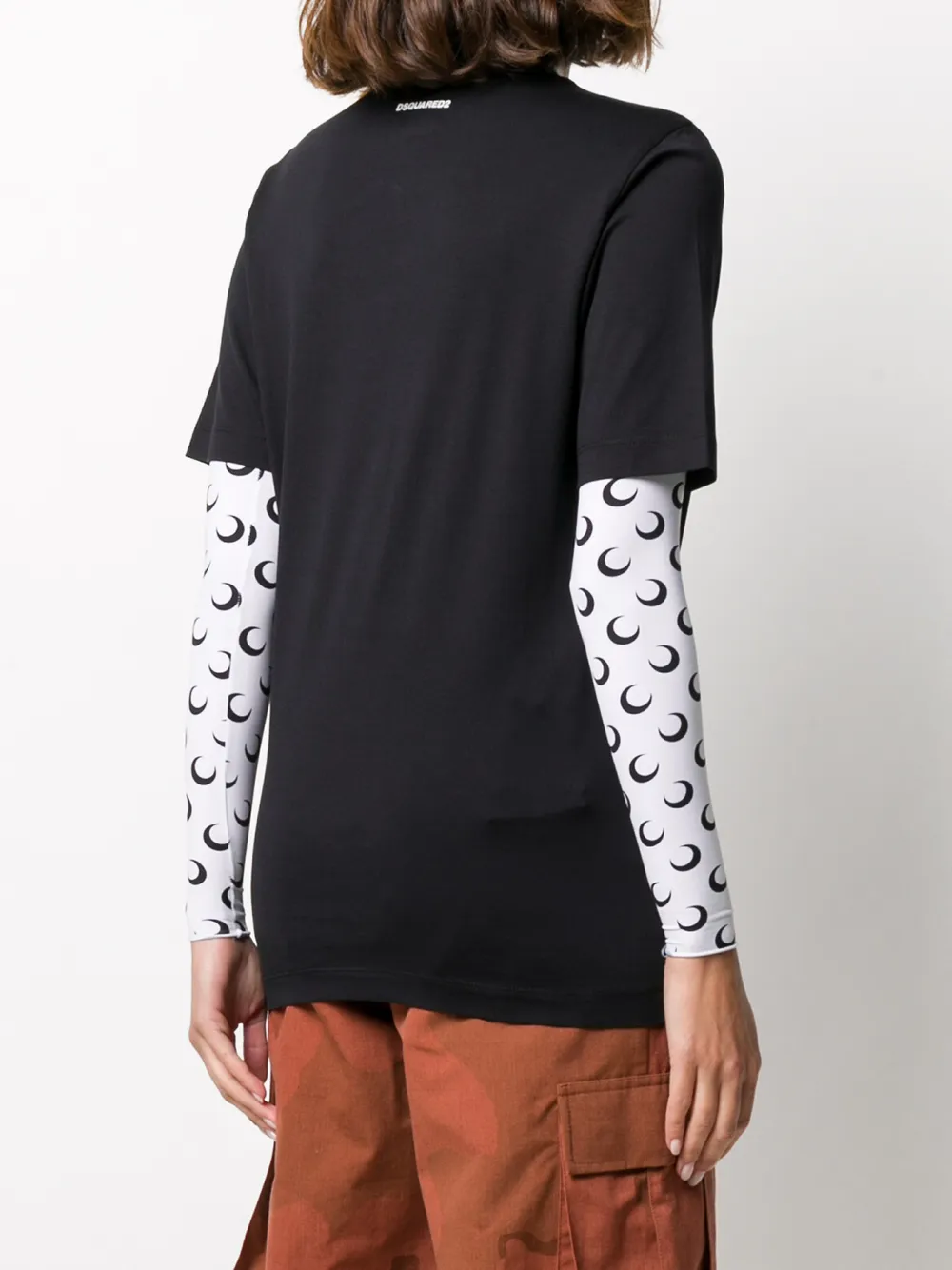 DSQUARED2 T-shirt met print Zwart