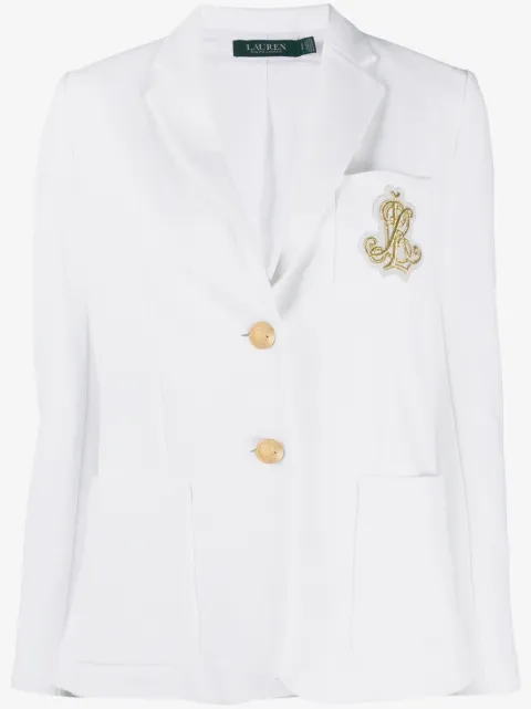 Lauren Ralph Lauren single-breasted logo blazer