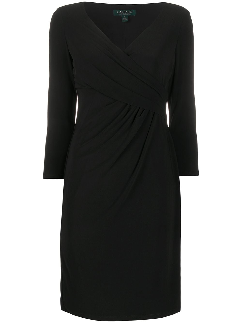 ralph lauren black wrap dress
