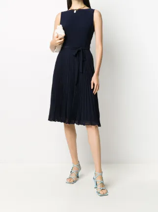 pleated-skirt cocktail dress展示图