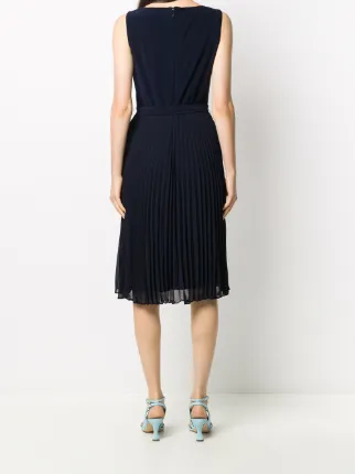 pleated-skirt cocktail dress展示图