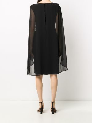 ralph lauren black cape dress