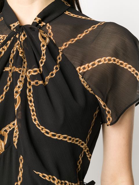 gucci chain print dress